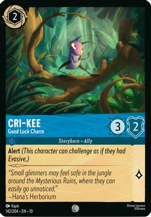 Cri-Kee - Good Luck Charm (142/204) Whispers in the Well (Cold Foil)