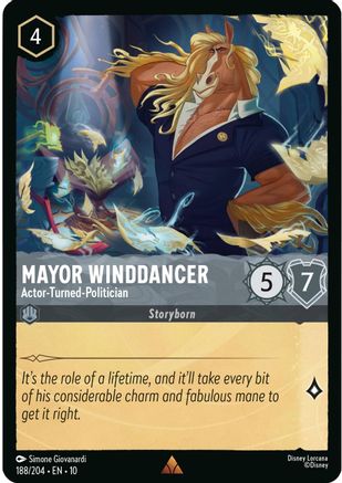 Mayor Winddancer - Actor-Turned-Politician (188/204) Whispers in the Well (Cold Foil)