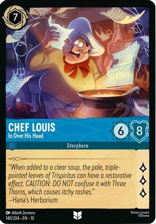 Chef Louis - In Over His Head (140/204) Whispers in the Well (Cold Foil)