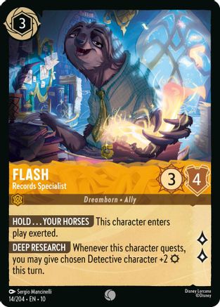 Flash - Records Specialist (14/204) Whispers in the Well (Cold Foil)
