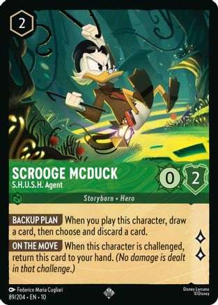 Scrooge McDuck - S.H.U.S.H. Agent (89/204) Whispers in the Well (Cold Foil)