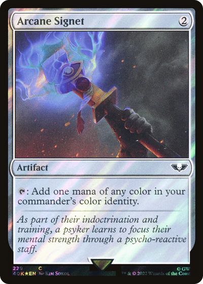 Arcane Signet (229) (Surge Foil) [Warhammer 40,000]