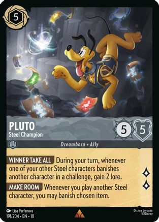 Pluto - Steel Champion (191/204) Whispers in the Well (Cold Foil)