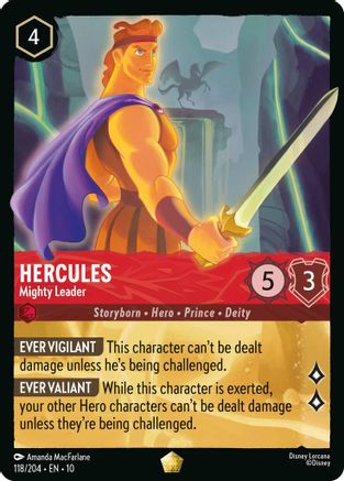 Hercules - Mighty Leader (118/204) Whispers in the Well (Cold Foil)