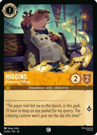Higgins - Undercover Officer (5/204) Whispers in the Well (Cold Foil)