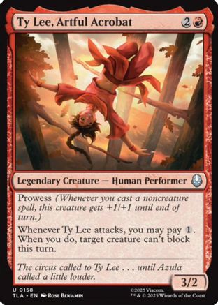 Ty Lee, Artful Acrobat (TLA-158) - Avatar: The Last Airbender Foil