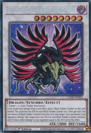 Black-Winged Dragon (L5DD-ENS03) [L5DD-ENS03] Secret Rare