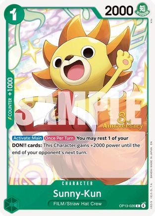 Sunny-Kun [Carrying On His Will: 3rd Anniversary Tournament Cards] Common
