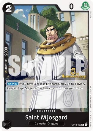 Saint Mjosgard [Carrying On His Will: 3rd Anniversary Tournament Cards] Common