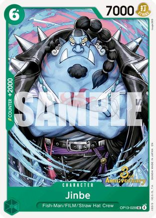 Jinbe [Carrying On His Will: 3rd Anniversary Tournament Cards] Uncommon