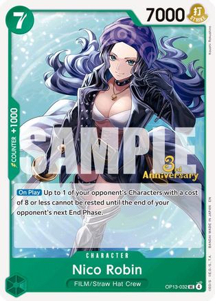Nico Robin [Carrying On His Will: 3rd Anniversary Tournament Cards] Uncommon