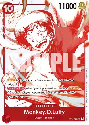 Monkey.D.Luffy - ST10-006 (3rd Anniversary Treasure Campaign Pack) [One Piece Promotion Cards] Common