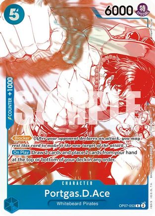 Portgas.D.Ace - OP07-053 (3rd Anniversary Treasure Campaign Pack) [One Piece Promotion Cards] Rare