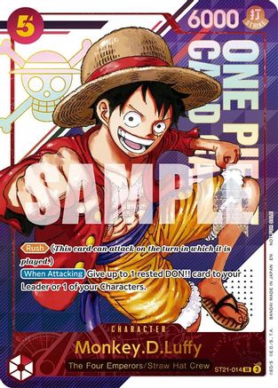 Monkey.D.Luffy - ST21-014 (3rd Anniversary Treasure Campaign Pack) [One Piece Promotion Cards] Super Rare