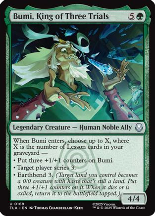 Bumi, King of Three Trials (TLA-169) - Avatar: The Last Airbender Foil