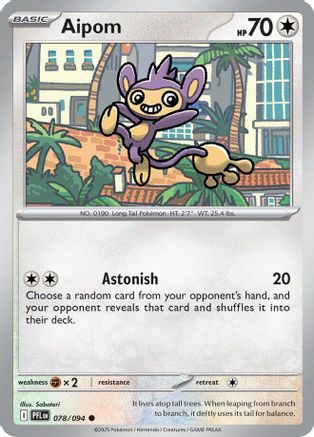 Aipom 078 [ME02 Phantasmal Flames] (Reverse Holofoil)