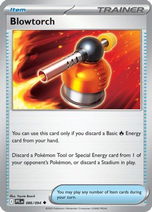 Blowtorch 086/094 [ME02 Phantasmal Flames] (Reverse Holofoil)