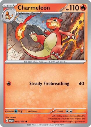 Charmeleon 012 [ME02 Phantasmal Flames] (Reverse Holofoil)