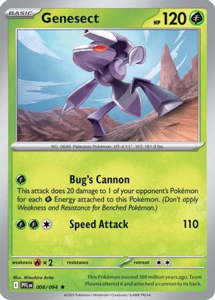 Genesect 008 [ME02 Phantasmal Flames] (Reverse Holofoil)