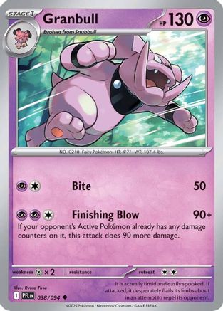 Granbull 038 [ME02 Phantasmal Flames] (Reverse Holofoil)