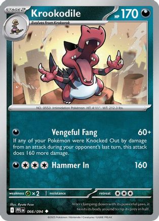 Krookodile 066 [ME02 Phantasmal Flames] (Reverse Holofoil)