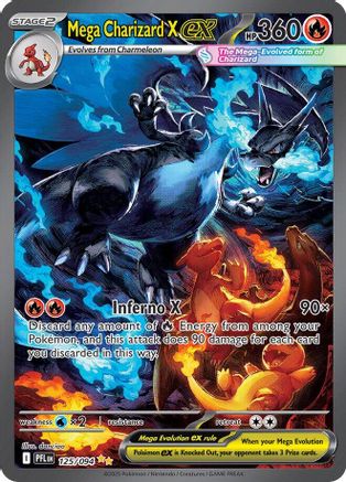 Mega Charizard X ex 125/094 [ME02 Phantasmal Flames] (Holofoil)