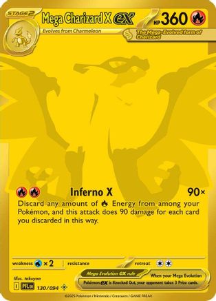 Mega Charizard X ex 130/094 [ME02 Phantasmal Flames] (Holofoil)