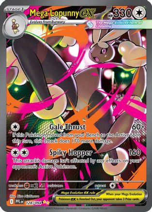 Mega Lopunny ex 128/094 [ME02 Phantasmal Flames] (Holofoil)