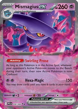 Mismagius ex 036/094 [ME02 Phantasmal Flames] (Holofoil)