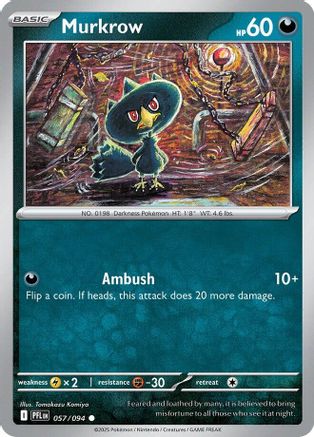 Murkrow 057 [ME02 Phantasmal Flames] (Reverse Holofoil)