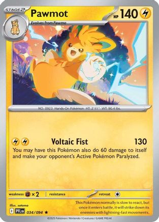 Pawmot 034 [ME02 Phantasmal Flames] (Reverse Holofoil)