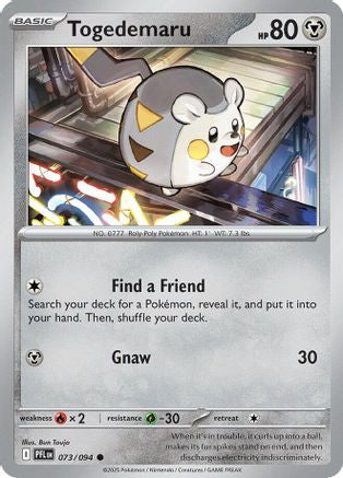 Togedemaru 073/094 [ME02 Phantasmal Flames] (Reverse Holofoil)