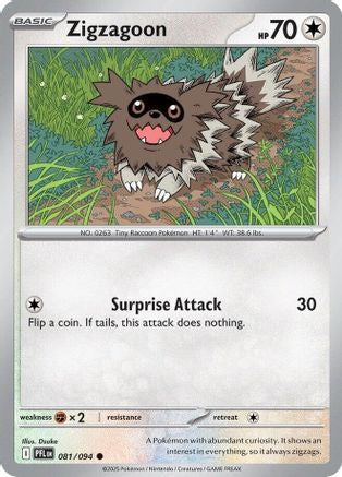 Zigzagoon 081 [ME02 Phantasmal Flames] (Reverse Holofoil)