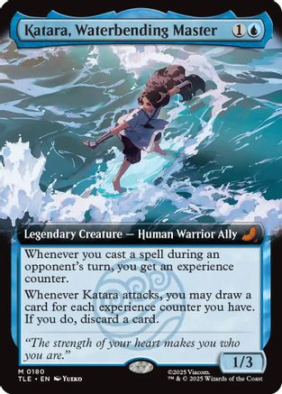Katara, Waterbending Master (Extended Art) (TLE-180) - Avatar: The Last Airbender: Eternal-Legal Foil