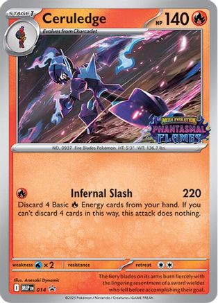 Ceruledge 014/null [ME Mega Evolution Promo] (Holofoil)