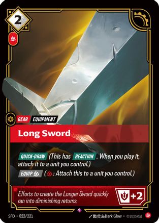 Long Sword (022/221) [Spiritforged] Foil