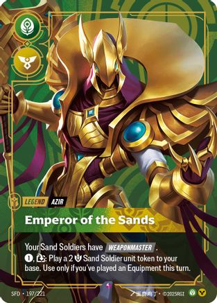 Azir - Emperor of the Sands (197/221) [Spiritforged] Foil
