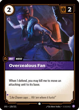 Overzealous Fan (128/221) [Spiritforged] Foil