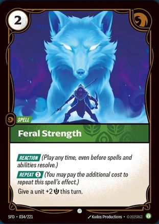 Feral Strength (034/221) [Spiritforged] Foil