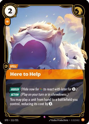 Here to Help (111/221) [Spiritforged] Foil