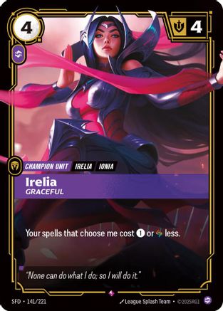 Irelia - Graceful (141/221) [Spiritforged] Foil