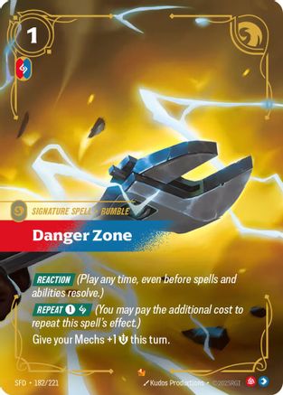Danger Zone (182/221) [Spiritforged] Foil