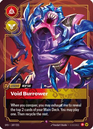 Rek'sai - Void Burrower (187/221) [Spiritforged] Foil
