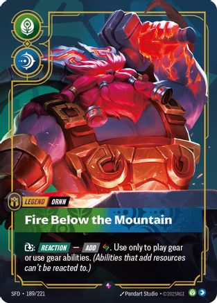 Ornn - Fire Below the Mountain (189/221) [Spiritforged] Foil