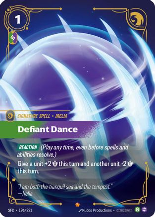 Defiant Dance (196/221) [Spiritforged] Foil