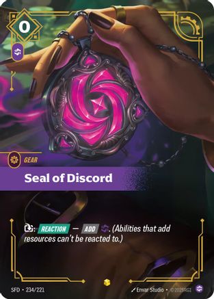Seal of Discord (Overnumbered) (234/221) [Spiritforged] Foil