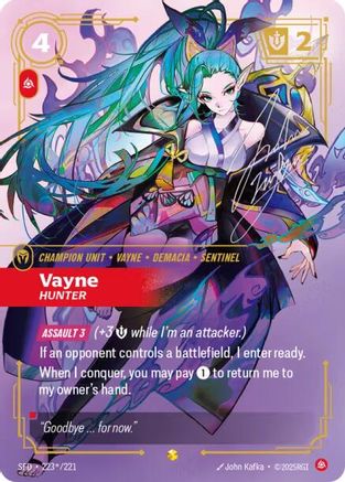 Vayne - Hunter (Signature) (223*/221) [Spiritforged] Foil