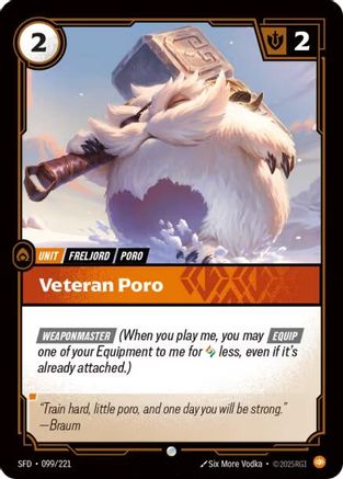 Veteran Poro (099/221) [Spiritforged] Foil