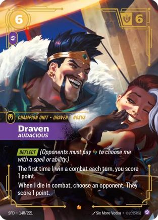 Draven - Audacious (148/221) [Spiritforged] Foil