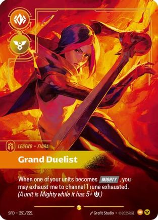 Fiora - Grand Duelist (Overnumbered) (251/221) [Spiritforged] Foil